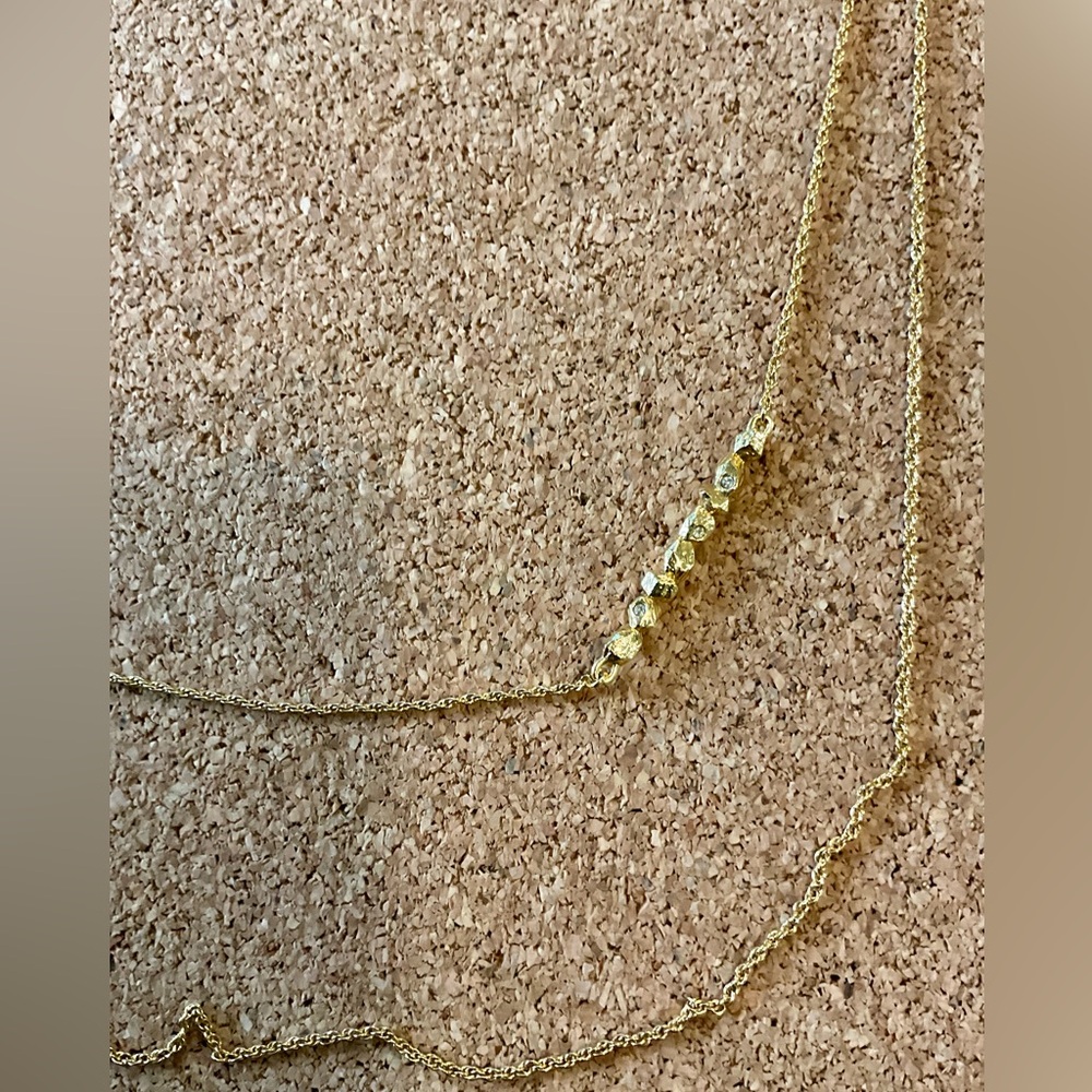 Alexis Bittar Gold double Layered Necklace - Picture 2 of 5